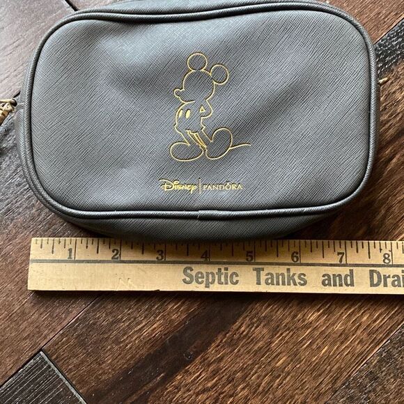 Disney x Pandora Mickey wristlet clutch purse bag gray gold - Picture 5 of 6